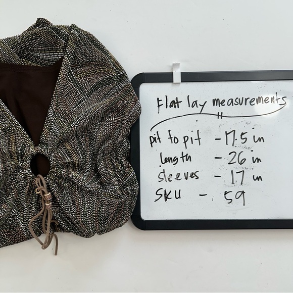 Vintage Dressbarn Blouse Womens Petite Large Tank Top Underneath High Low Hem - Picture 11 of 11